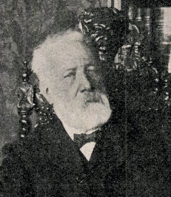 Détail de : Douard, « Jules Verne dans sa bibliothèque ». L’illustration, 25 mars 1905 © Bibliothèques d’Amiens Métropole